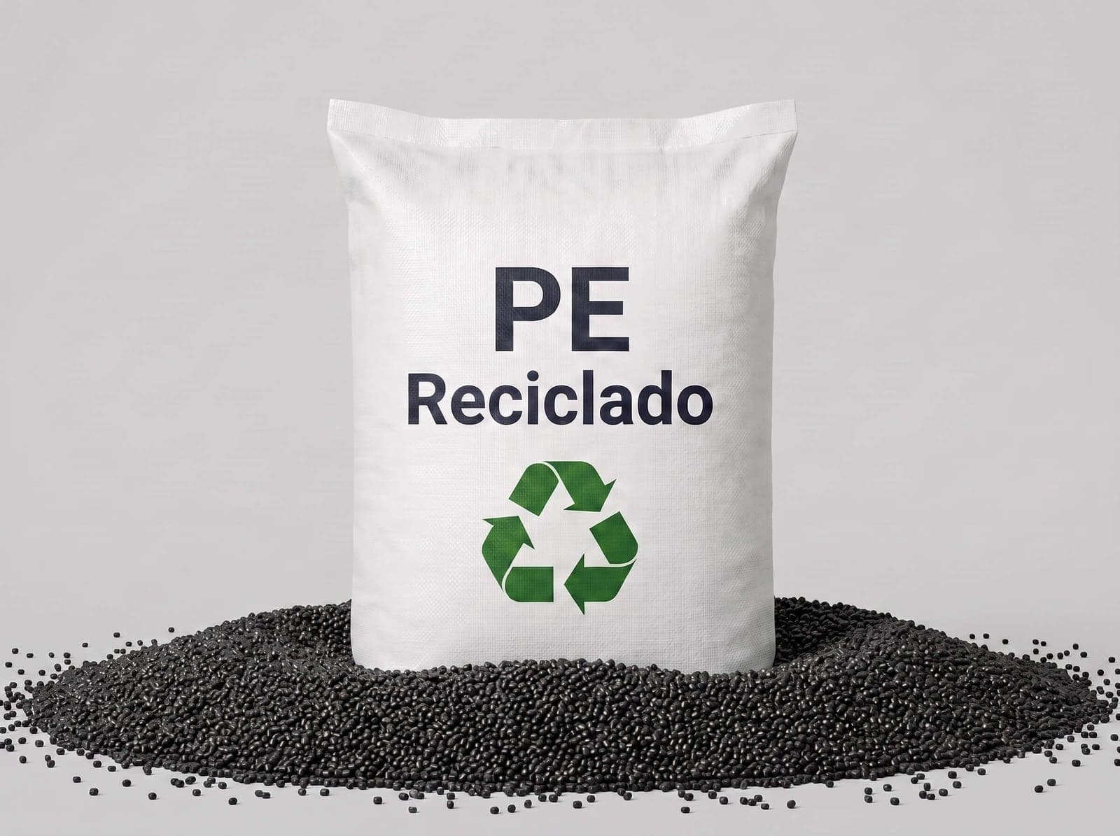 Processo de reciclagem de polietileno na fábrica